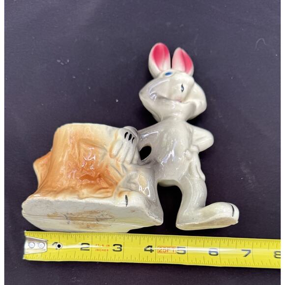 Vintage 1950's Bugs Bunny Cartoon Character Planter Marked Warner BROS Brothers! - Picture 10 of 10